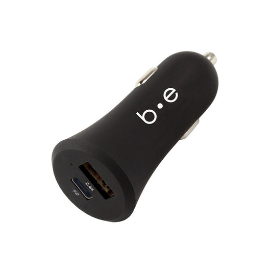 Car Charger USB-C and USB-A Power Delivery 18W Black