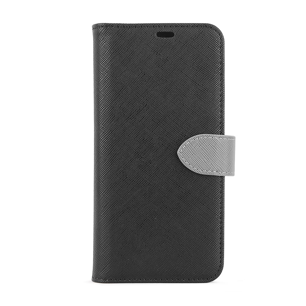 2 in 1 Folio Case Black/Gray for Samsung Galaxy S10