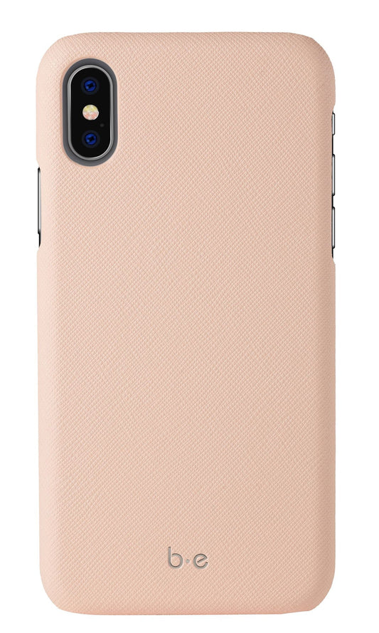Saffiano Case Pink Champagne for iPhone XS/X