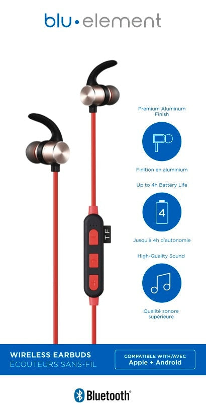 Bluetooth Earbuds Red No Returns / NET Price